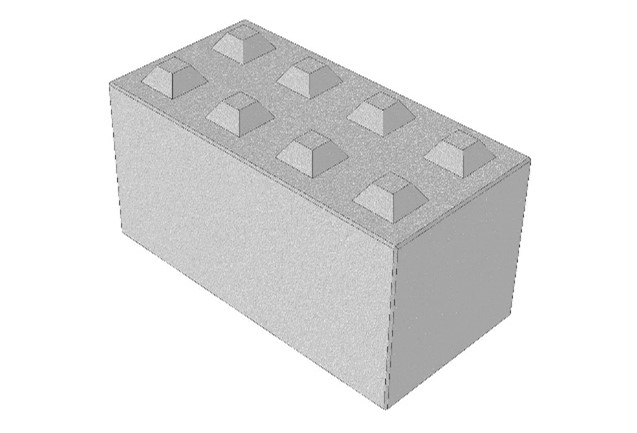 Restbetongblock, helblock Syd