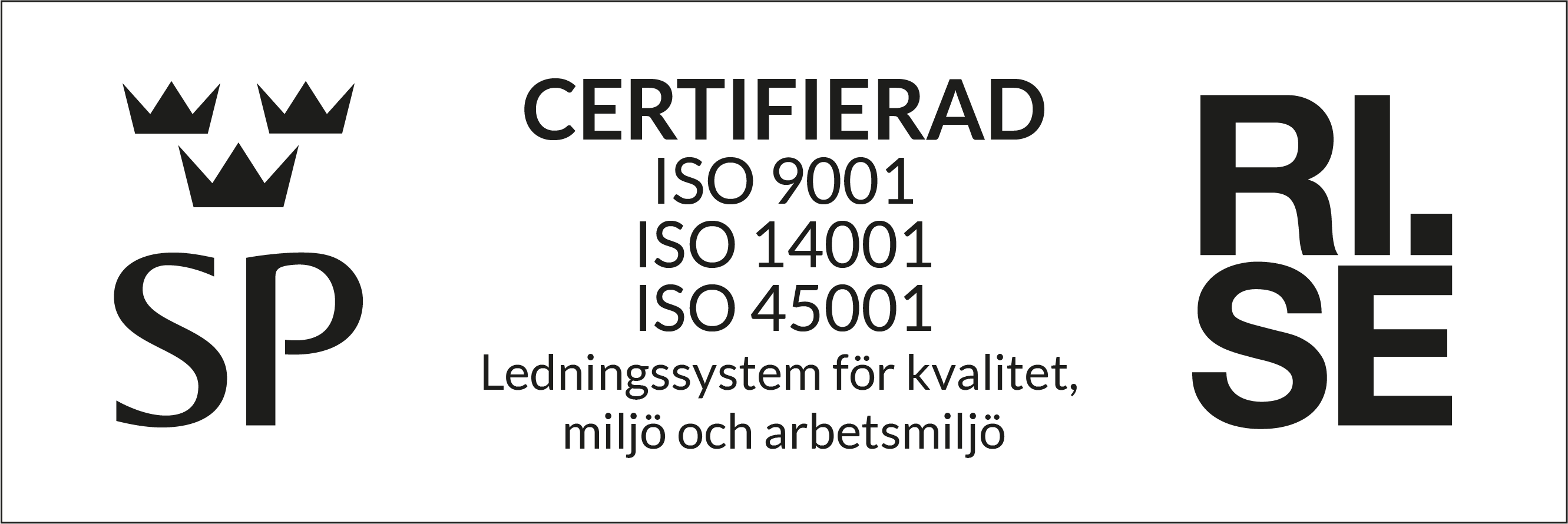 Våra ISO certifikat